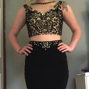 Beaded Two Piece Dress